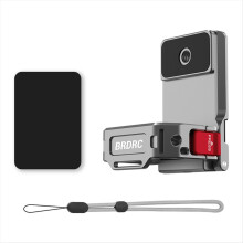 Magnetische Adapterhalterung für 3 verstellbare Winkel, Metall-Erweiterungsrahmen-Clip für Radfahren/Vlogging