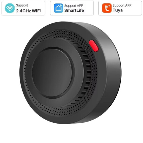 6Pack Tuya WiFi Smart Smoke Sensor APP Control 80dB on Site Alarm for & Assistant,B 1