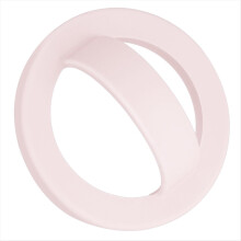 Magnetischer Silikonring-Handyhalter, drehbare Fingerschlaufe, weich und tragbar, magnetische Halterung, rosa