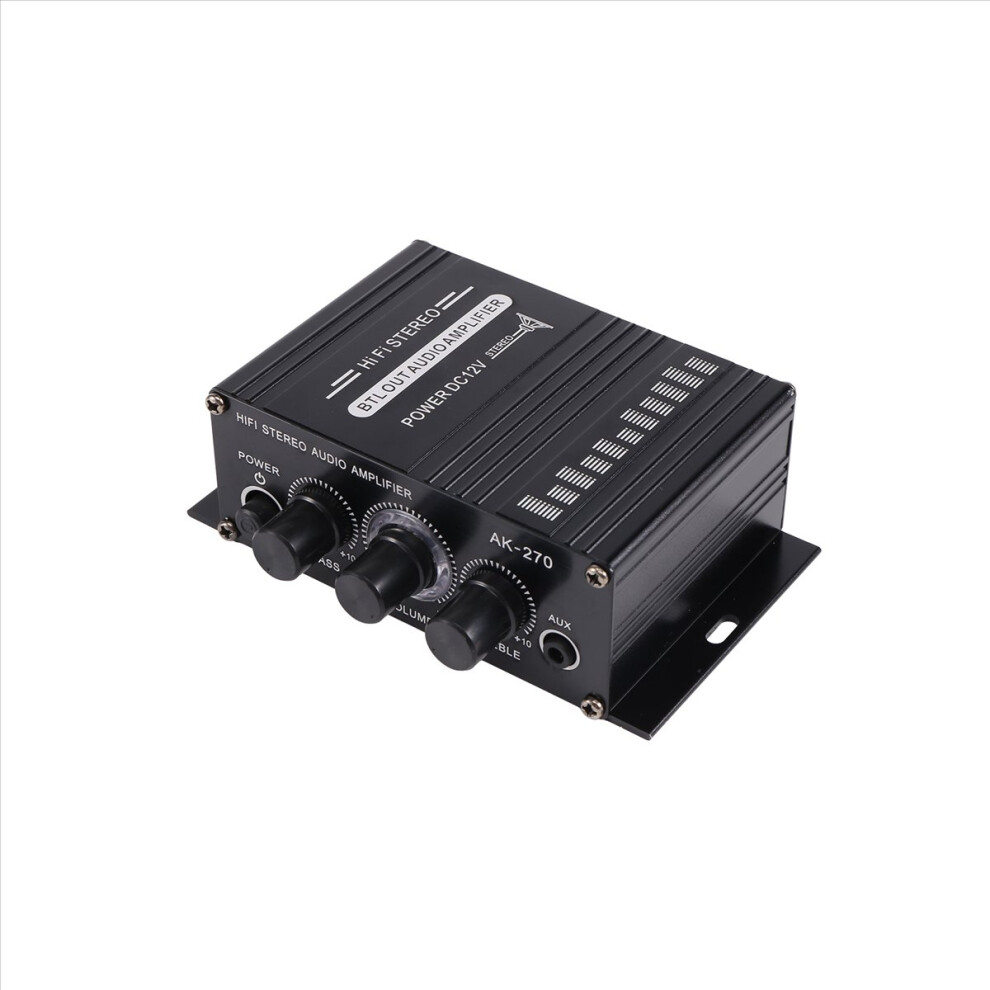 Power Amplifier Audio Karaoke Home Theater 2 Channel Class D Usb/Sd Aux Input Blue 4851971884047