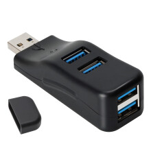 USB 3.0 Hub-Adapter-Extender-Mini-Splitter-Box mit 4 Ports für PC, Laptop, Mobiltelefon, High-Speed-USB-Stick-Lesegerät