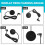 2 Button 5 Pin Massage Recliner Chair Electric Sofa Round Handle Power Switch 9
