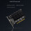 PH44 NVMe 4-Disk-Array-Karte PCI-E Signal Splitting Erweiterung PCIe 4.0 3.0 x16 Split-Karten 4