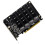 PH44 NVMe 4-Disk-Array-Karte PCI-E Signal Splitting Erweiterung PCIe 4.0 3.0 x16 Split-Karten 9
