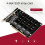 PH44 NVMe 4-Disk-Array-Karte PCI-E Signal Splitting Erweiterung PCIe 4.0 3.0 x16 Split-Karten 5