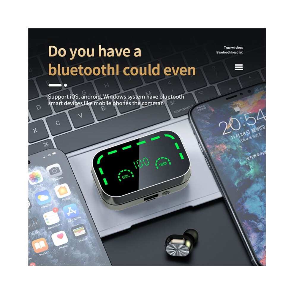 Yd05 Wireless Bluetooth Headphones 5.3 Smart Digital Display In-Ear Hifi Stereo Noise Reduction Earbuds 4851971886492