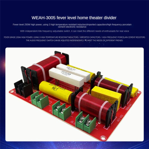 3WAY Audio Speaker Treble Medium 3 Way Frequency Divider Module 1