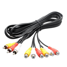 AV-Adapterkabel für Fernseher, DVD-Player und HD-TV (3 auf 6 Stecker/Buchse)