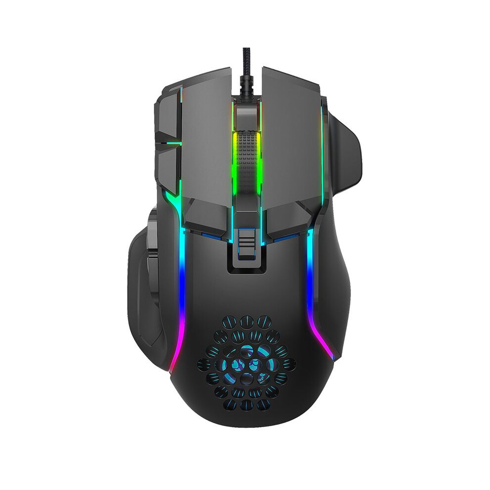 Computer Pc Gaming Mice Usb Mouse With 13 Rgb Backlit 12800 Dpi, Ergonomic Plug Play Gamer For Laptop Light 4851971885921