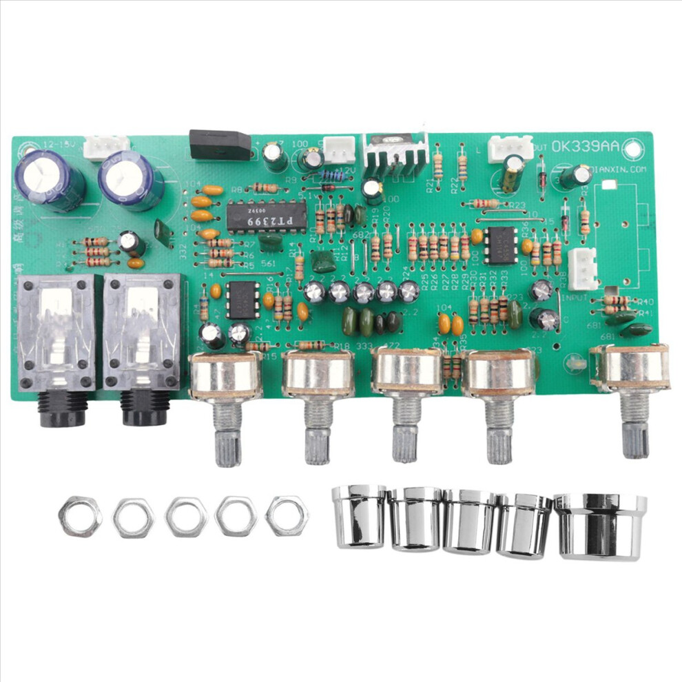 Digital Microphone Amplifier Tone Board Pt2399 Karaoke Reverb Preamplifier Dual Ac12-15V 4851971857355