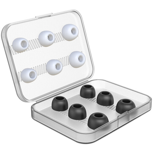 Ear Tips Replacement Silicon Buds with Portable Storage Box for Pro 12 Pieces