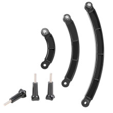 3-Wege-Helmarmverlängerung, gebogener Selfie-Stick für 9-, 8-, 7-, 6-, 5- und 4K-Kameras, inklusive Schraube