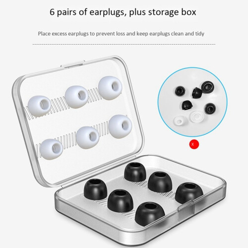 Ear Tips Replacement Silicon Buds with Portable Storage Box for Pro 12 Pieces 1