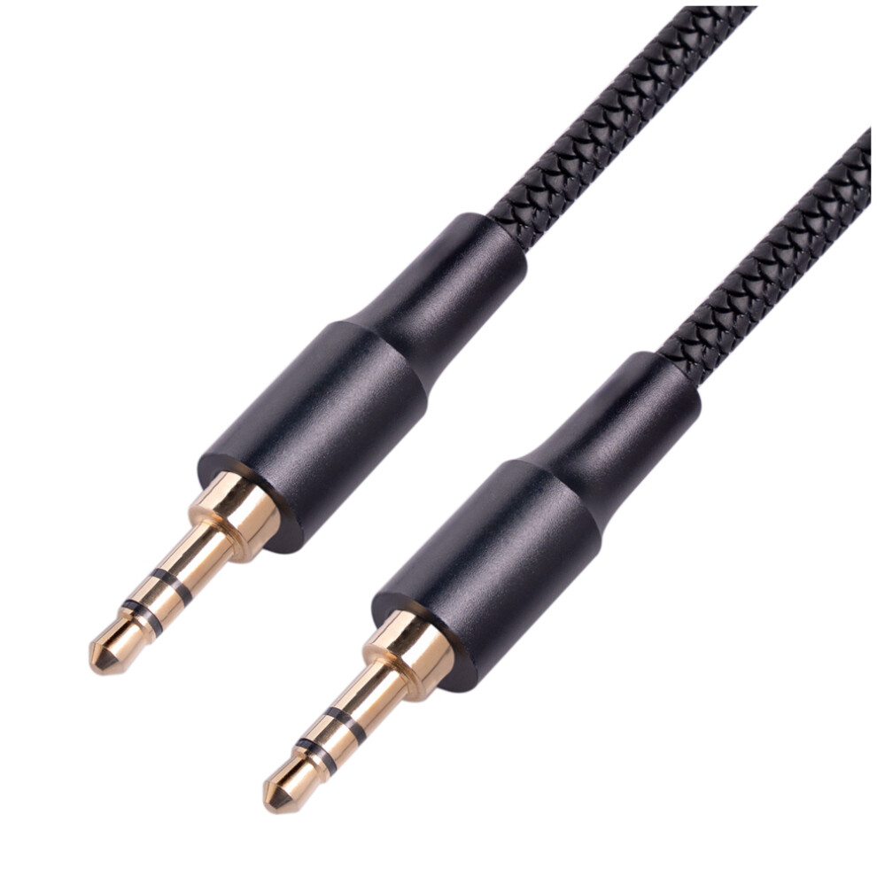 1Pcs 3.5Mm Car Jack Audio Cable For Smartphone 3.5 Male To Aux Computer Laptop Headphone Gold 4851971870774