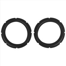 10Inch Perforated Rubber Speaker Foam Edge Subwoofer Surround Rings Replacement Parts for Repair(Black)(2Pcs)