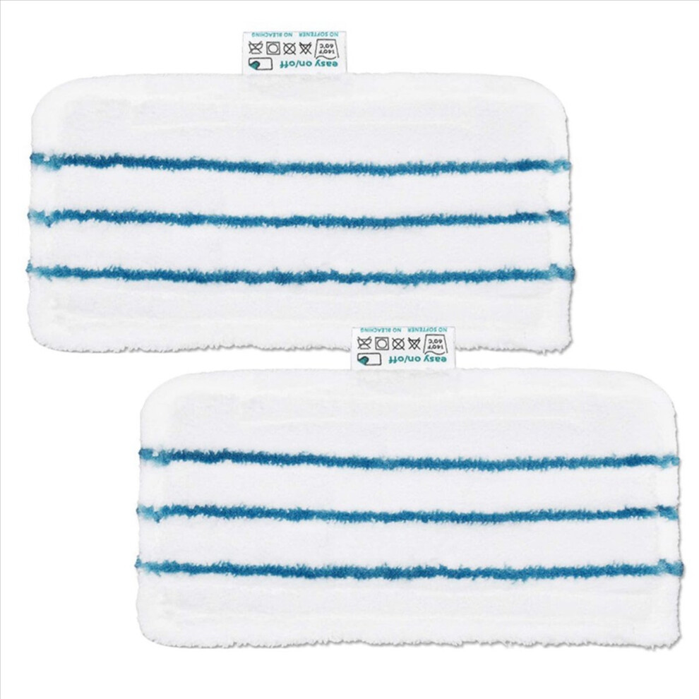 2Pcs Mop Pads For / Steam Fsm1600 1610 1620 1630 Washable Replacement Cleaning Mopping Cloth Black 4851971890529