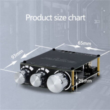 Bluetooth 5.0 100W+100W Subwoofer-Verstärkerplatine 2.1-Kanal Klasse D Heim-Audio-Stereo-Equalizer-Verstärker XY-T100L
