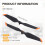 for 2/2S Low-Noise Props Propellers 7238 Blade Foldable Quick Release Propeller 2 2S 8