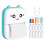 Mini Printer,Portable Pocket Printer,Bluetooth Wireless Smart Thermal Inkless Printer,Smartphone Photo Printer,Blue 8