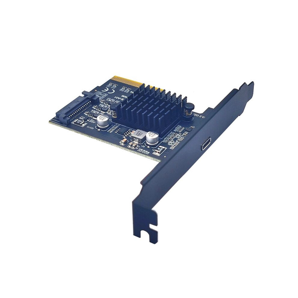 Pcie To Type-C Pci Express Pci-E 4X Usb3.2 Gen2x2 20Gbps Type-C Expansion Card Asm3242 Adapter 4851971889325