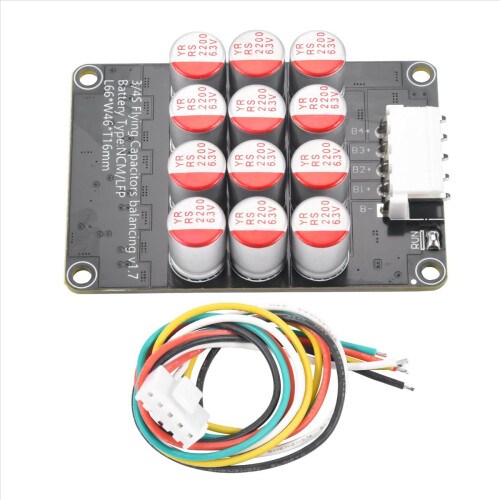 2PCS 4S Active Equalizer Balancer Lifepo4 / Lipo/ LTO Battery Energy Equalization Capacitor Board 1