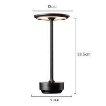 LED-Schreibtischlampe, Restaurant- und Bar-Ambiente, Retro-Touch-Funktion, USB-aufladbar, Nachtlicht, Gold