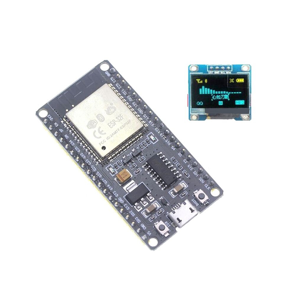 Esp32f Module Development Board Ch340 Driver Wireless Wifi Bluetooth With 0.96 Inch Oled Lcd Screen 4851971893599
