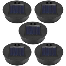 5er-Pack Ersatzteile für Solarleuchten (oberer Durchmesser 7 cm, unterer Durchmesser 6 cm), 7 Lumen warmweiße LED, wasserdicht