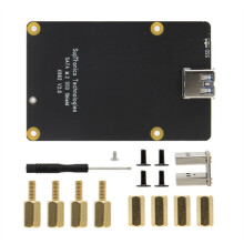 X862 V2.0 M.2 NGFF 2280 SSD Storage Expansion Board / Shield for 4 Model B