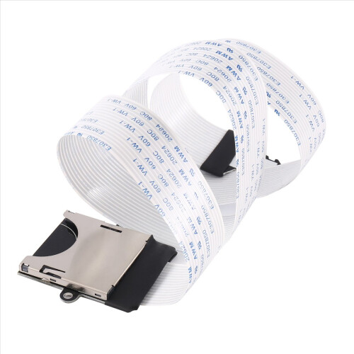 SD Card Female to TF Micro-SD Male Flexible Memory Extension Cable Reader MicroSD Adapter Cable(480mm)