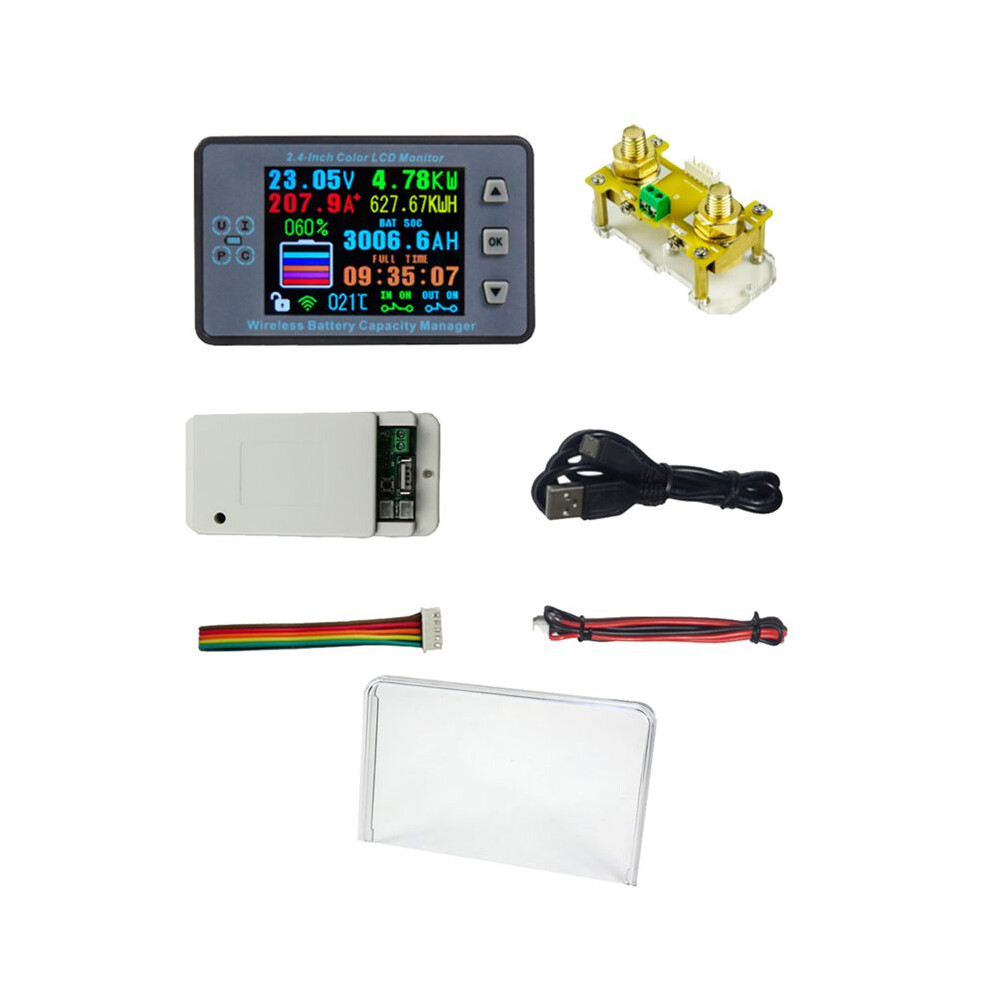 Vac8710f 2.4 Inch Wireless Voltage Meter+Acquisition Module+Case Coulometer Capacity Power Detector 120V 100A 4854171153104