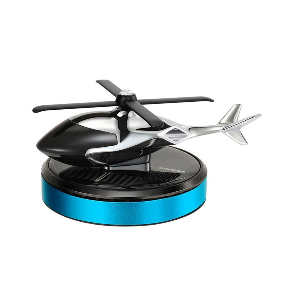Car Perfume Aromatherapy Ornament Helicopter Solar Rotating Fragrance Air Freshener Interior Accessories(Blue) Blue 4854171177926