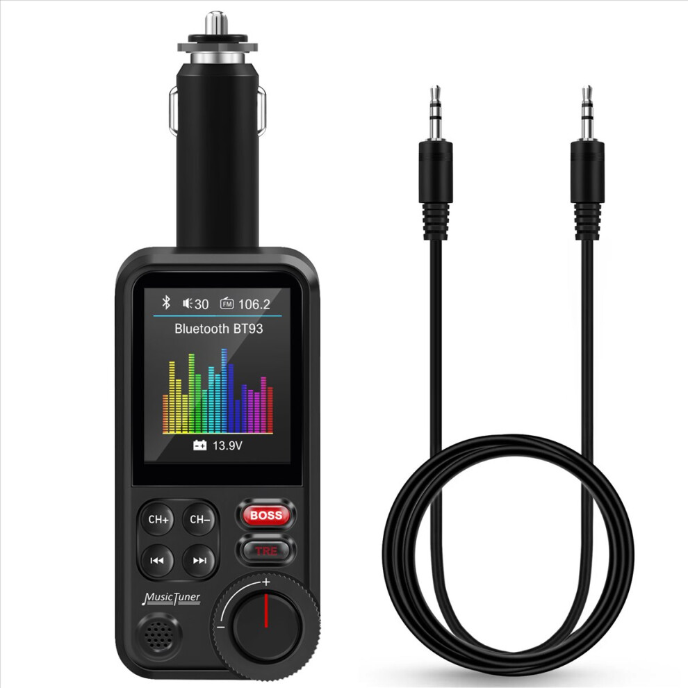 Bt93 Car Mp3 Player U Disk Music Bluetooth 5.0 Fm Transmitter Eq Mode Adjustment Usb Fast Charge 4851971883514
