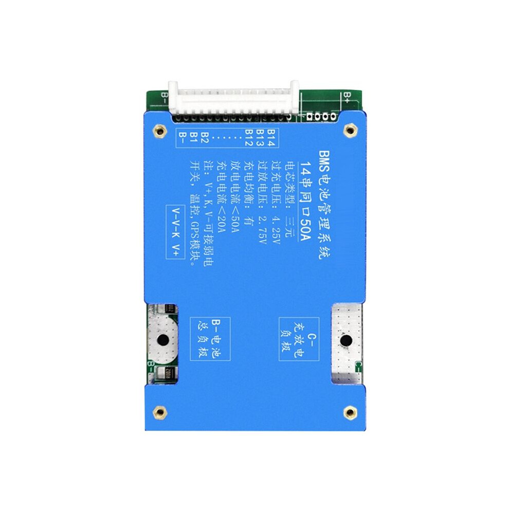 Exogio 14S 52V 50A Ternary Lithium Battery Protection Board With Balance Pcb For Electric Motorcycle