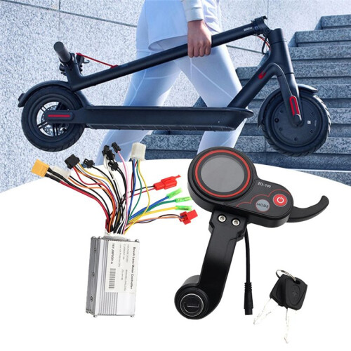 48V Controller+ZQ-100 Mileage Meter with Key Speed Adjustable Electric Scooter 6 Pin Display for 1