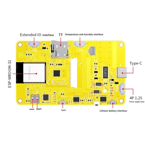 ESP32-Entwicklungsboard mit 3,2-Zoll-IPS-Display, WLAN, Bluetooth, IoT-Mikrocontroller, intelligentem LCD-Bildschirm und LVGL-Modul 1