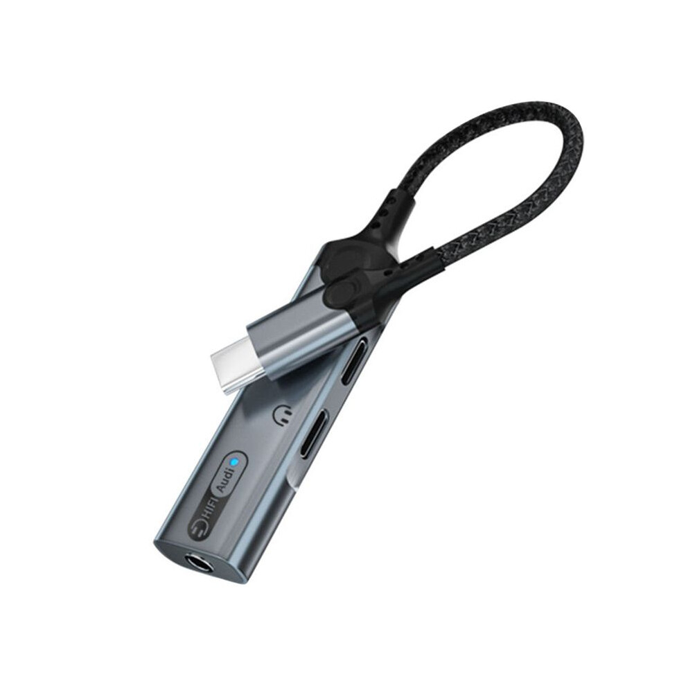 3 In 1 Headphone Jack Adapter Pd60w Fast Charging Splitter Type C To 3.5Mm Audio Dual Earphone Converter-B 4854171163967