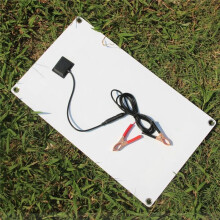 20W 12V Flexible Solar Panel Kit Dual DC Port Outdoor Camping Charge for Car RV Boat Battery Moblie Phone