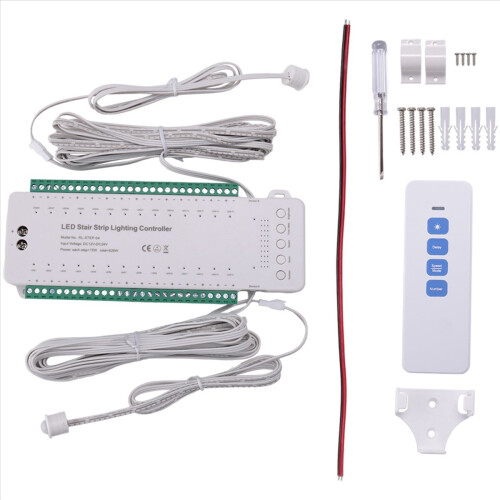 28CH Intelligent Sensor Stair Light Controller DC12V-DC24V Step LED Strip Dimmer 1