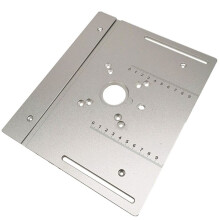 Router Table Insert Plate Woodworking Tool Electric Wood Milling Trimming Machine Flip Silver