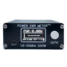 1,6–50 MHz 0,5–200 W HF-Kurzwellen-Leistungsmesser SWR Pro PWR mit 1,29-Zoll-OLED-Display + 50 Stunden Akkulaufzeit