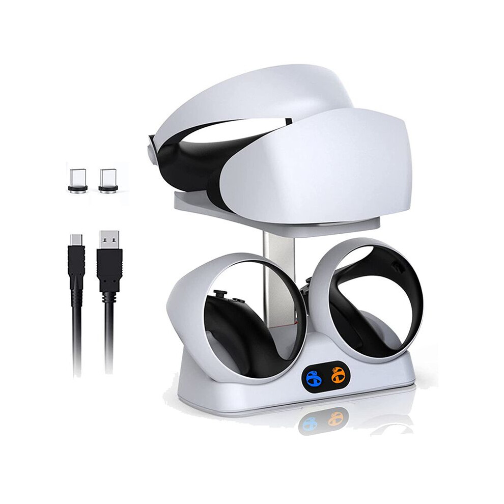 Charging Station For Psvr2 Controllers With Headset Holder, Virtual Reality Charger Stand Dock Display 4854171158093