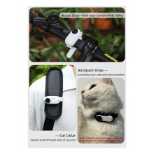 GO3 Sports Erweiterungsgurt Silikon Schutzhülle mit Armband Rucksackgurt, 1 Stück Weiß
