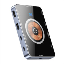8-in-1 USB-Typ-C-Hub mit kabelloser Ladefunktion (Version 3.0) kompatibel mit Laptops und Smartphones
