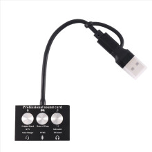 USB-Typ-C Externe Soundkarte Live Game K Song zu Audio 3,5mm Mikrofonadapter Soundkarte
