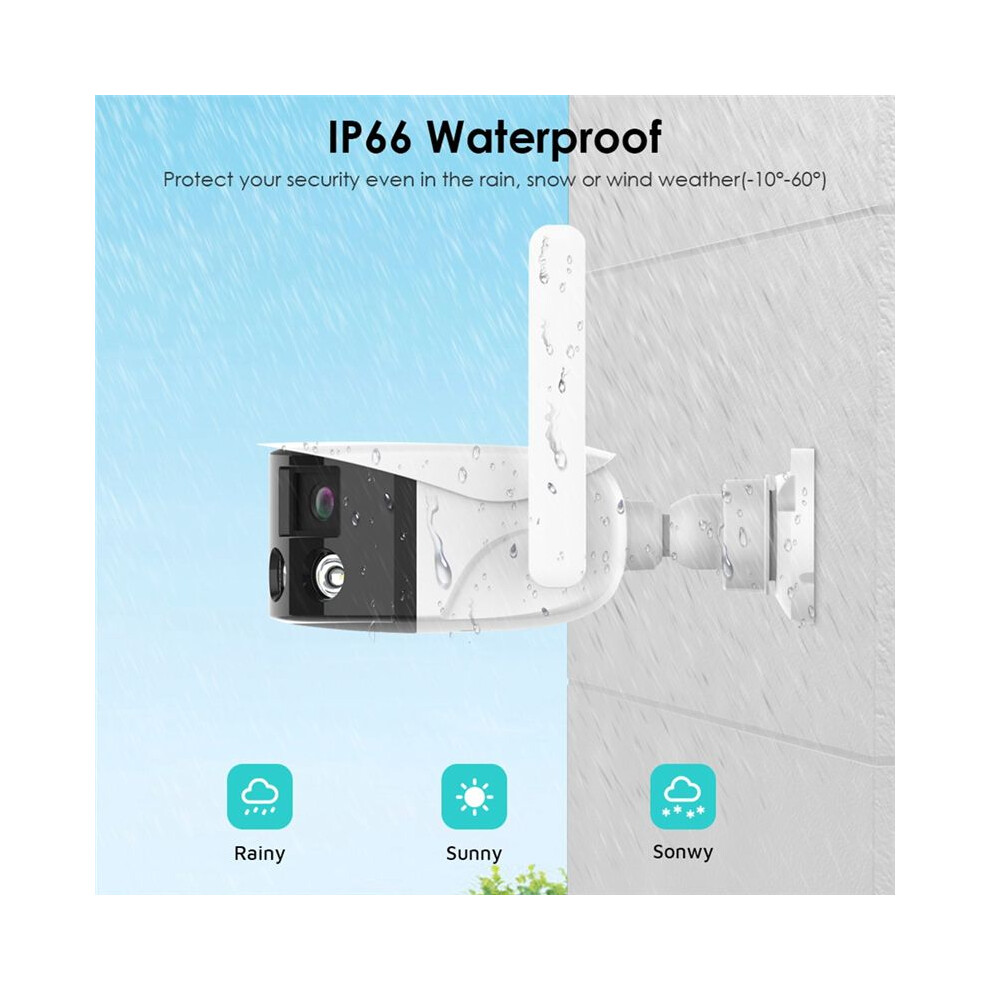 8Mp Ptz Ip Camera Wifi Color Night Vision 180 Wide Angel Outdoor Wifi Surveillance Cameras 4Mp Cctv Us Plug 4854171157546
