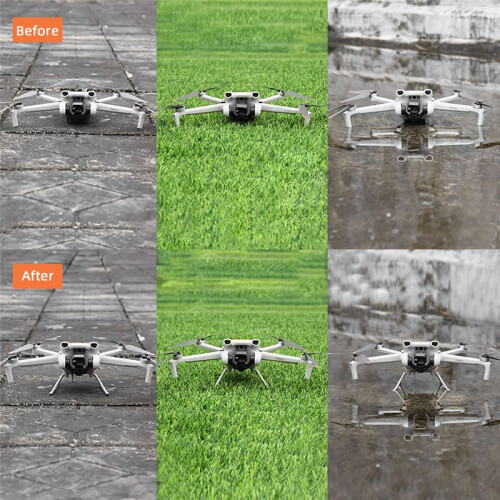 Foldable Landing Gear for Mini 3/Mini 3 Pro Extension Support Legs Protector Drone Accessories Orange