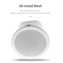 Built-In Amplifier Full Range Bluetoothback Cover Home Theater Background Music Ceiling Speaker(B)