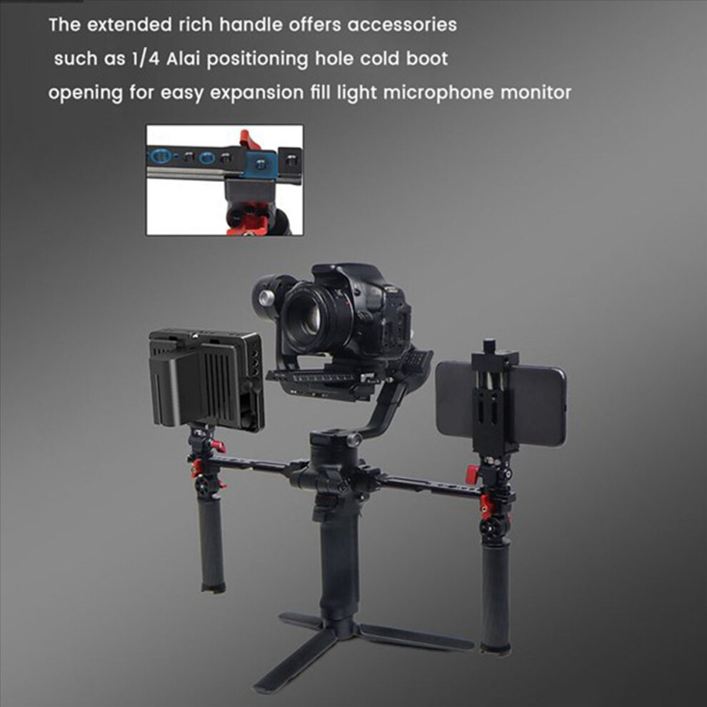 For Ruying 2 Rs2 Pot Handle Portable Double Handheld Stabilizer Carbon Fiber Folding Set C 4854171164049