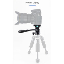 Mini Panoramic Tripod Head Hydraulic Fluid Video Damping Metal for Monopod Camera Holder Stand